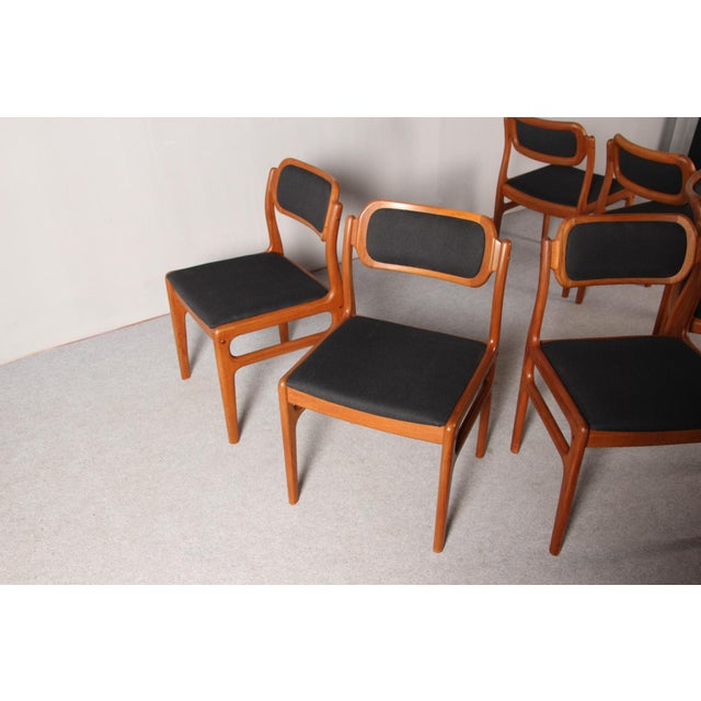 Vintage Danish Dining Chairs in Teak by Johannes Andersen for Uldum, 1960s, Set of 6 For Sale - Image 11 of 18