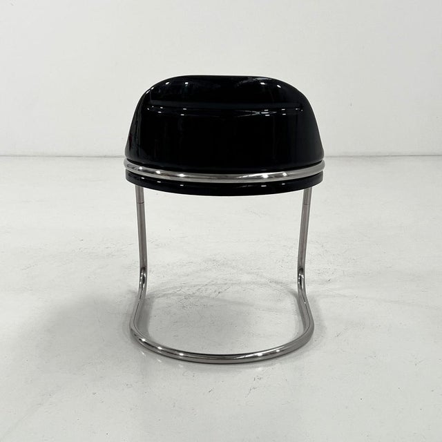 Metal Black Orix Desk Chair by Vittorio Parigi and Nani Prina for Molteni, 1970s For Sale - Image 7 of 9