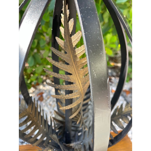 John-Richard Vintage John-Richard Sculptural Fern Leaf Table Lamp For Sale - Image 4 of 12