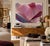Striking large-scale 1980s abstract acrylic on canvas painting, signed “Marj” in the lower right corner. The composition...