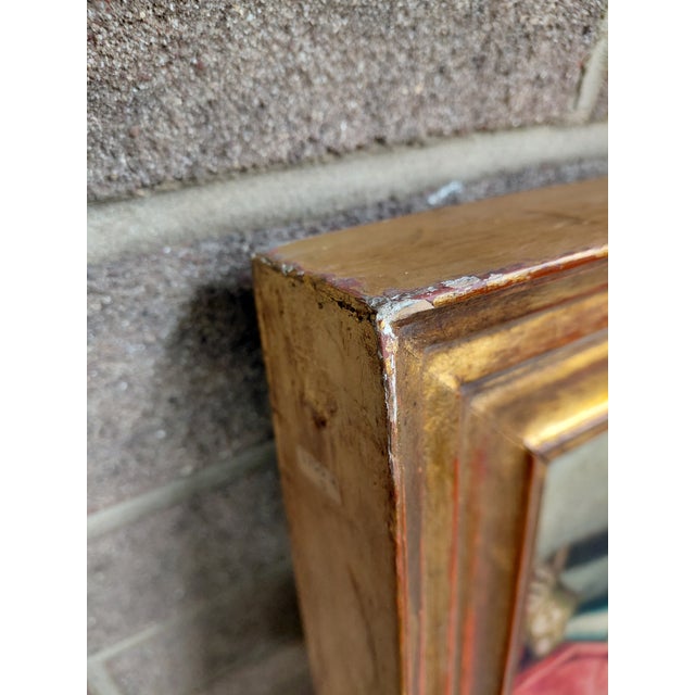 Early 20th Century Antique Framed Adoration of the Magi Oil on Board For Sale In Greensboro - Image 6 of 10