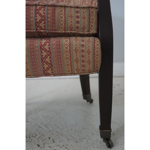 Pair of Hancock & Moore Upholstered Tub Barrel Back Chairs For Sale - Image 9 of 18