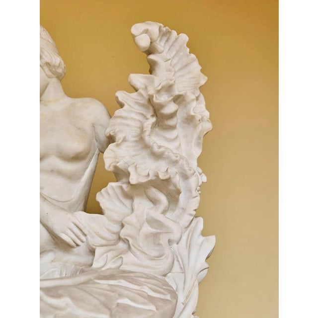 Classicist Marble Vase with Figural Decoration For Sale - Image 6 of 12