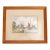 Circa 1950s Fishing Boats Watercolor Scene by Dorothy Lightfoot For Sale
