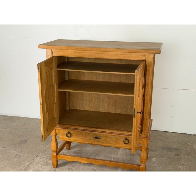 Mid-Century Modern Scandinavian Modern Oak Two-Door Cabinet by Henning Kjærnulf, 1960s For Sale - Image 3 of 13