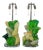 Glass Rock Lamp Sculptures in Yellow & Green For Sale - Image 9 of 9