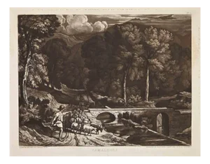 Thomas Lupton, View of Camaldoli, Etching, 1833