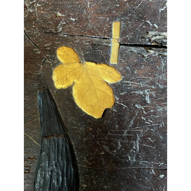 Antique Japanese Lacquered Wood Wabi-Sabi Bowl For Sale - Image 10 of 13