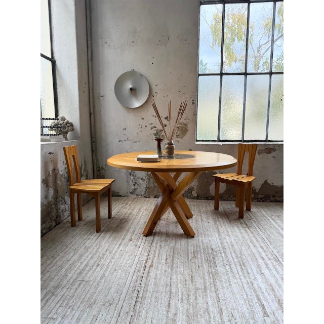 Elm Table from Seiltz, 1980 For Sale - Image 16 of 18