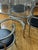 Chrome Vintage Gae Aulenti Locus Solus Dining Chairs and Table For Sale - Image 8 of 14