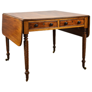 19th Century Regency English Mahogany Drop-Leaf Table