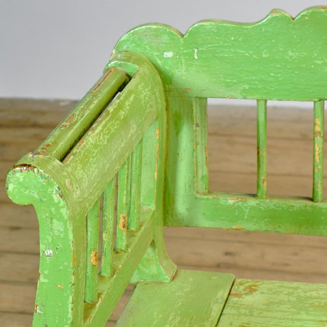 Antique Hungarian Pine Bench with Storage, 1900s For Sale - Image 9 of 18