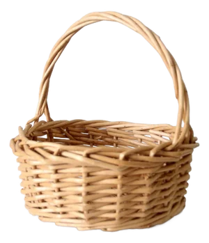 Vintage Woven Harvest Basket