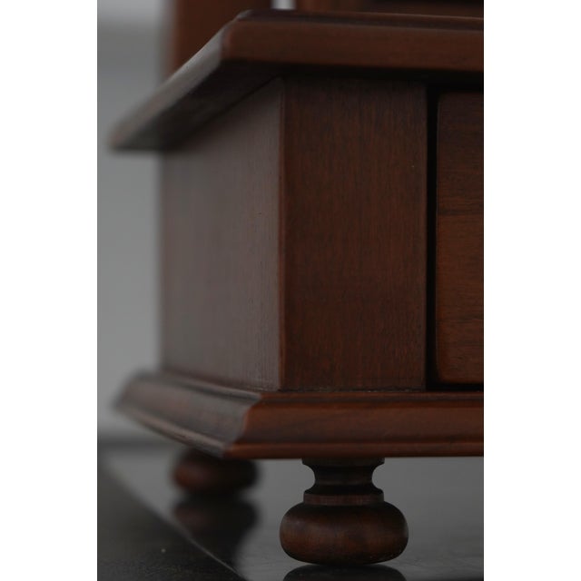 1960s Stickley Cherry Valley 1 Drawer Shaving Mirror For Sale - Image 12 of 15