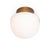 Regina Andrew Parker Alabaster Flush Mount, Natural Brass For Sale In Detroit - Image 6 of 6
