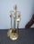 Fp 15 Vintage French Country Gold Fireplace Tools With Four Tools For Sale - Image 4 of 13
