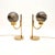 Metal Vintage Swedish Brass and Glass Table Lamps from Bergboms, 1970s, Set of 2 For Sale - Image 7 of 7