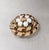 Vintage 1960s Signed Napier Round Goldtone White Beaded Brooch For Sale In Philadelphia - Image 6 of 7