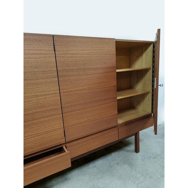 Wood Large Vintage Danish Teak Cabinet For Sale - Image 7 of 7