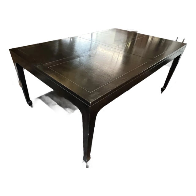 1960s Mid-Century Michael Taylor for Baker Extension Dining Table Far East Collection For Sale