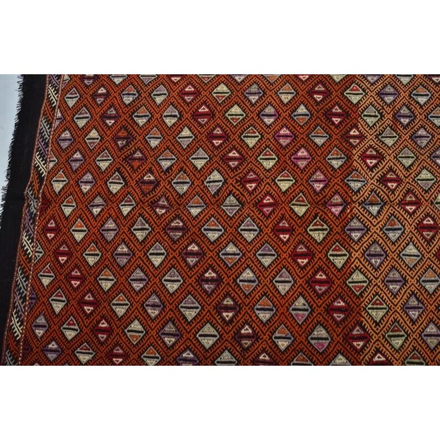 1950s Antique Tribal Oushak Kilim Rug For Sale - Image 5 of 10