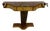 Mid 20th Century Art Deco Burl Wood Pedestal Console or Entry Table For Sale