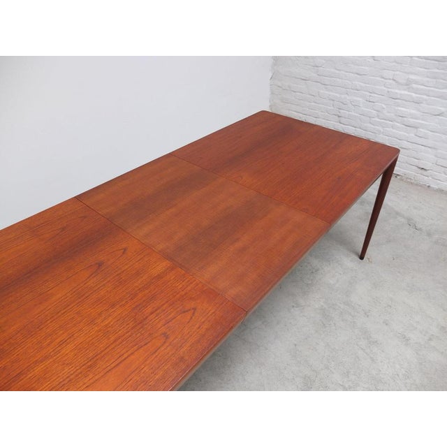 Extendable Dining Table by Erik Riisager Hansen for Haslev, 1960s For Sale - Image 17 of 18