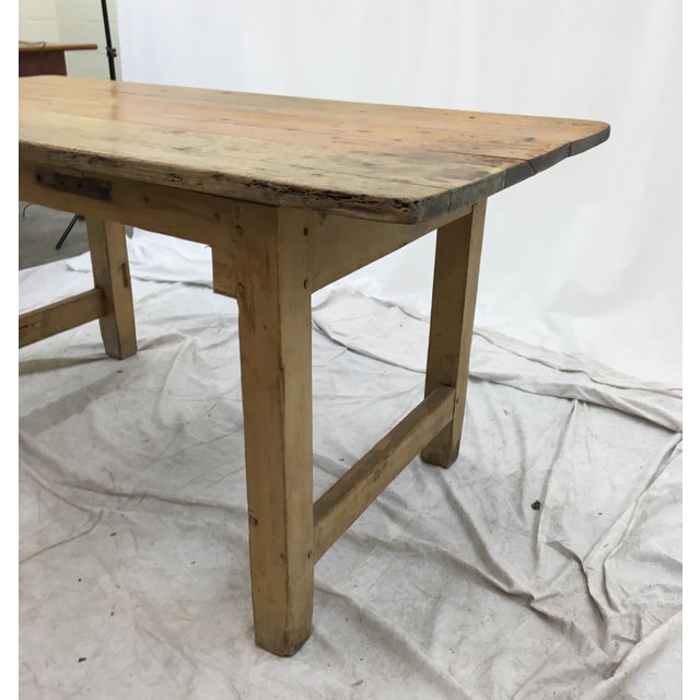 Antique English Blonde Oak Pine Table Chairish