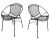 Metal Tempestini for Salterini Radar Hoop Chairs - Set of 4 For Sale - Image 7 of 10