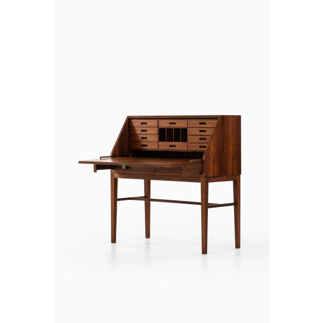Danish Rosewood Secretaire by Kai Winding for P. Jeppesen, 1950s For Sale - Image 13 of 14