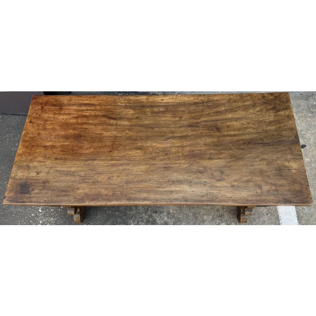 Late 18th Century Spanish Low Coffee Table of Walnut With Wrought Iron Supports For Sale - Image 5 of 12