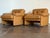Mid-Century Modern Vintage 1980's Tobia Scarpa Coronado Leather Lounge Chairs For Sale - Image 3 of 6