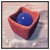 The artwork here, "Vessel II", is a fascinating depiction of a shinny blue in a brown basket, that is saturated with acute...