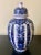 Italian Blue and White Porcelain Ginger Jar For Sale In South Bend - Image 6 of 8