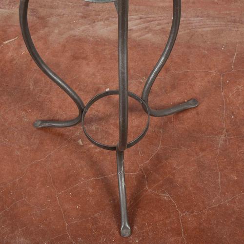 Antique Mirror with Sink on Iron Stand For Sale - Image 5 of 18