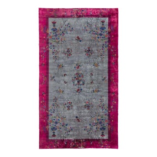 Early 20th Century Zabihi Collection Palace Size Art Deco Chinese Rug - 13'2" x 22'11" For Sale