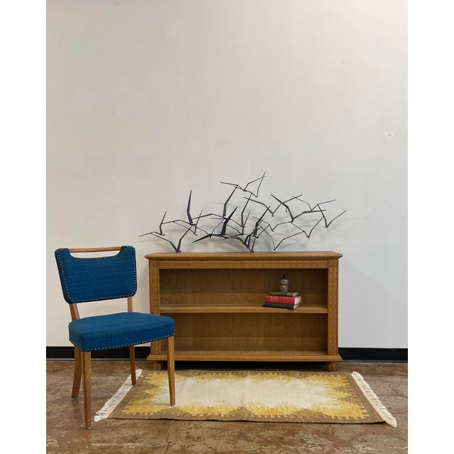 Mid-Century Modern Vintage Scandinavian Oak Bookshelf For Sale - Image 3 of 15