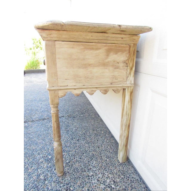 Tan Antique English Weathered and Bleached Oak Dresser Base For Sale - Image 8 of 18