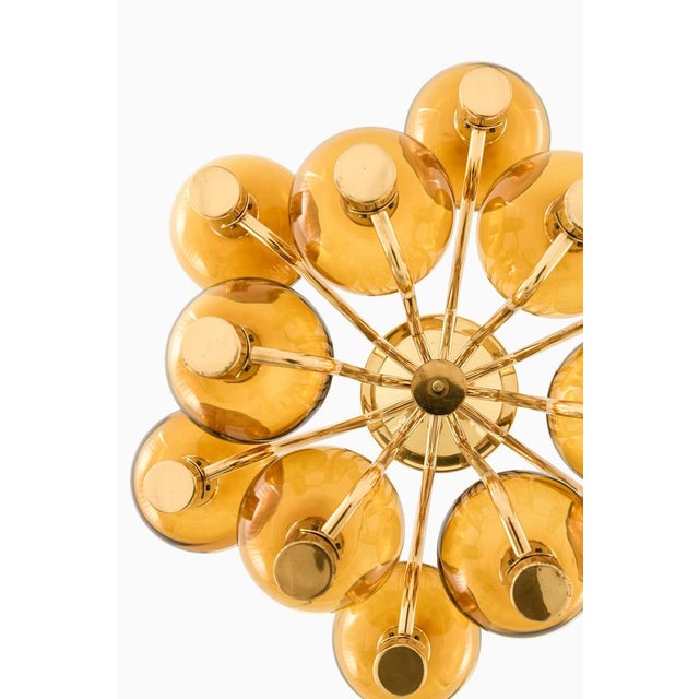This rare ceiling lamp, designed by hans-agne jakobsson and produced by hans-agne jakobsson ab in markaryd, sweden during...