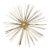 Mid Century Brass Sunburst Wall Sculpture For Sale