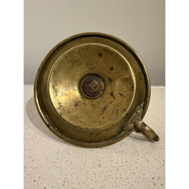 Antique Brass Push-Up Chamberstick Candle Holder For Sale In Los Angeles - Image 6 of 6