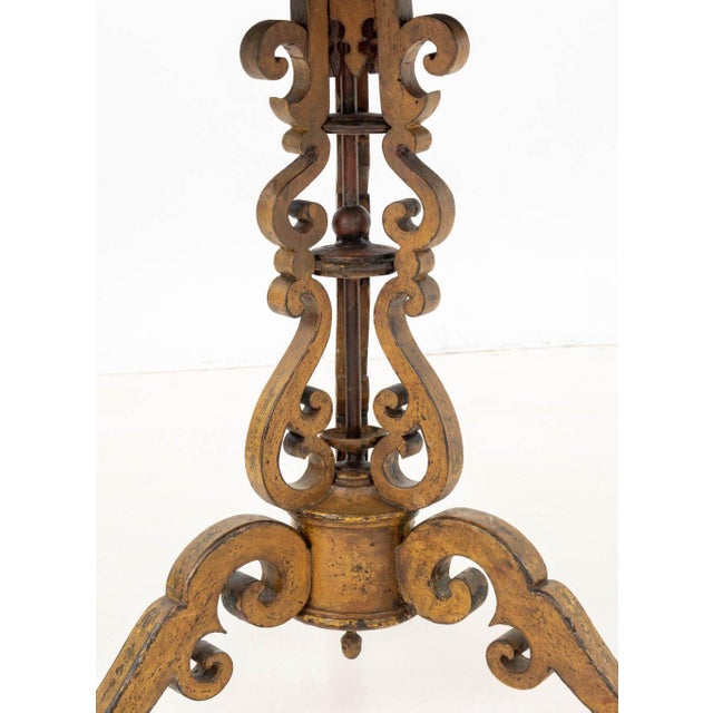 Early 20th Century Chinoiserie Yellow Painted Occasional Table For Sale - Image 5 of 6