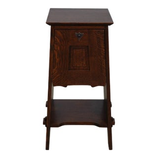 Stickley Mission Oak Fall Front Occasional Stand For Sale