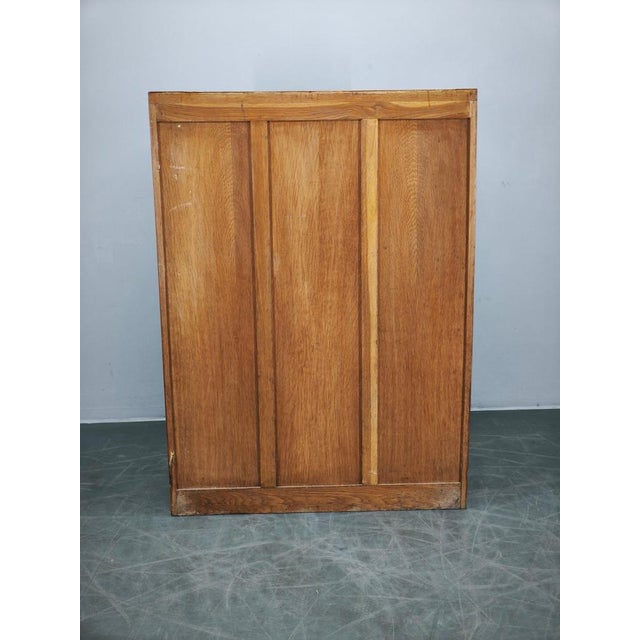 Czech Oak Glass Bookcase from a Baťa Factory, 1930s For Sale - Image 17 of 18
