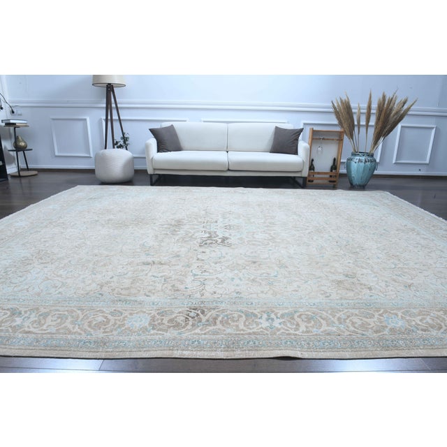 Vintage Persian Hand-Knotted area rug is a semi-antique vintage area rug. The '70s Eastern region of Anatolian's unique...