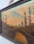 Wood Vintage Framed Landscape Painting of Mountain Path at Sunset, Signed, Folk Art Style For Sale - Image 7 of 9