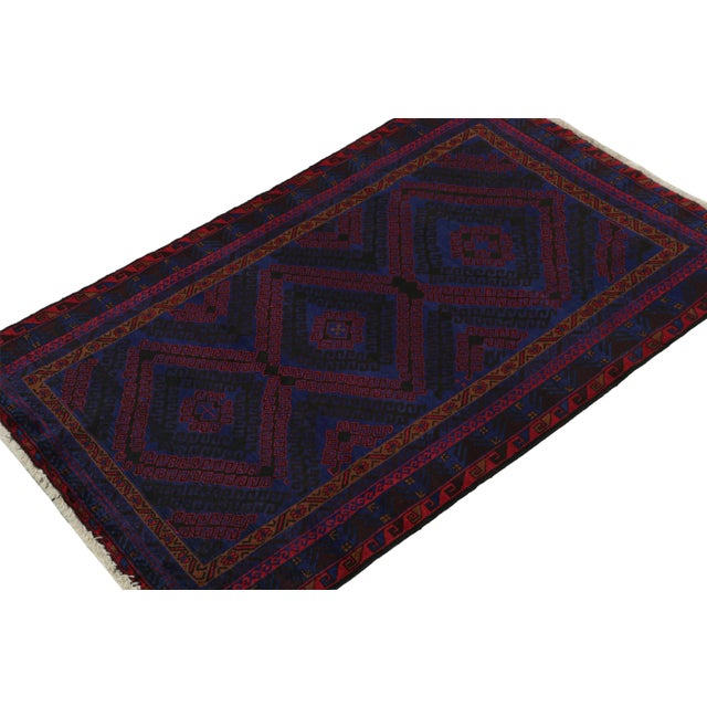 Hand knotted in wool, this 4x6 Baluch rug represents a new line of tribal carpets in the Modern Classics Collection by Rug...