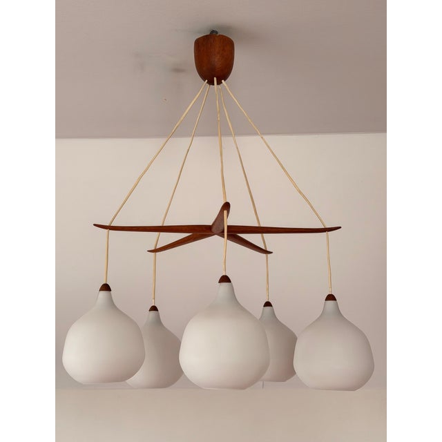 Model 511 Starfish Chandelier by Uno and Östen Kristiansson for Luxus Vittsjö, 1960s For Sale - Image 4 of 18