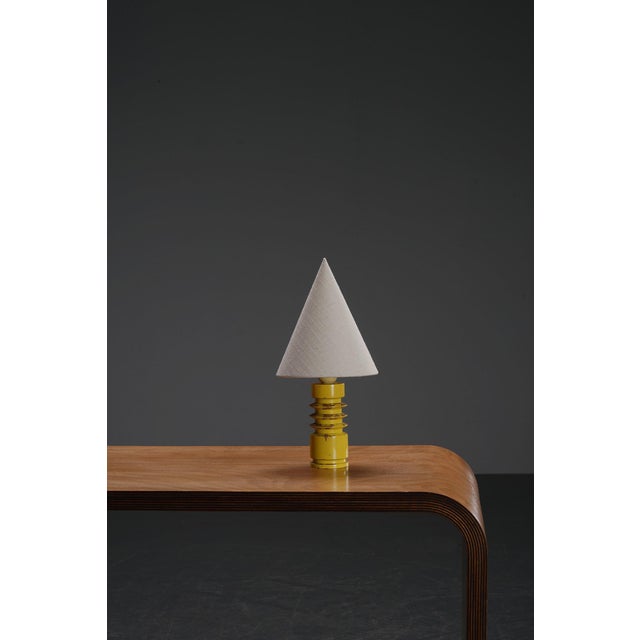 Wood Art Deco Table Lamp, Belgium, 1940s For Sale - Image 7 of 12