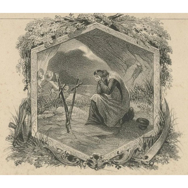 Maurin, La Mort de Laurence from Lamartine's Jocelyn, 1840, Lithograph For Sale - Image 5 of 11